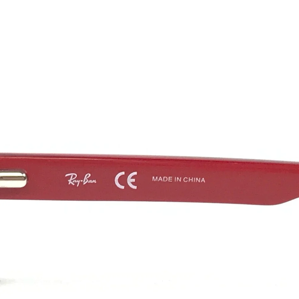 Ray-Ban RB5052 2090 Eyeglasses Frames Red Rectangular Full Rim 51-16-135
